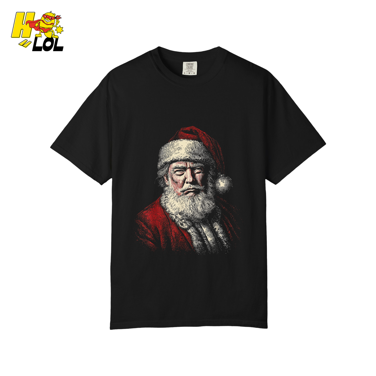 Vintage Santa Portrait Shirt Trump-Inspired Parody Christmas Gifts - HQLOL