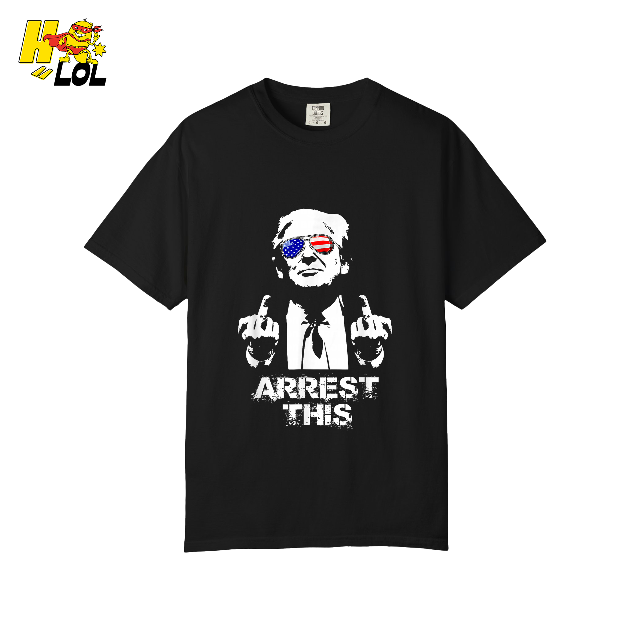 Trump Middle Finger Arrest This Edgy Political Anti-Woke Shirt - HQLOL