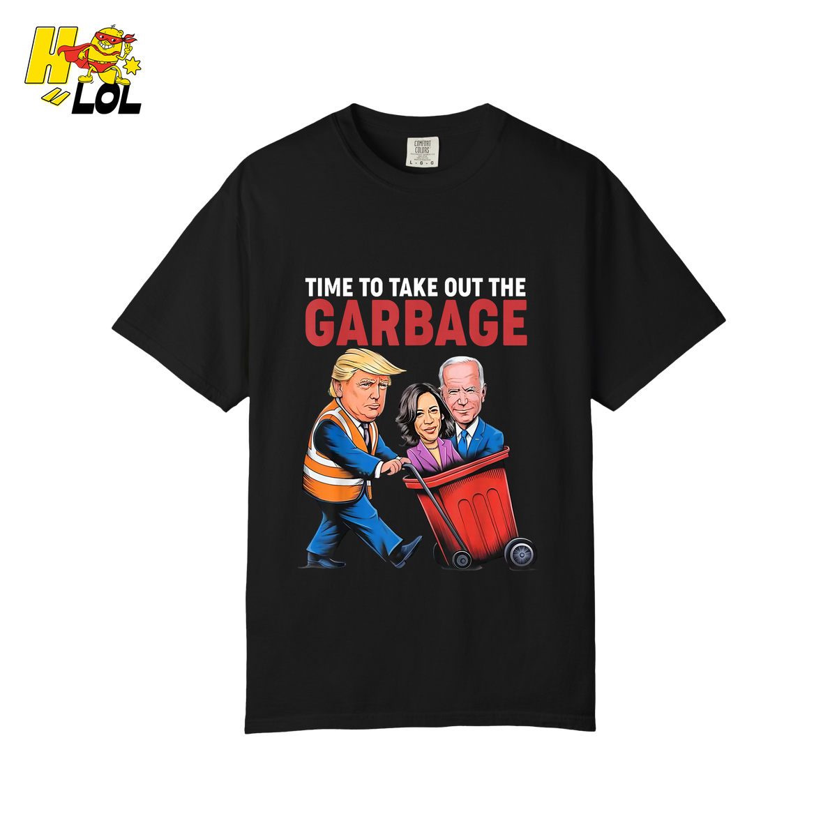 Trump Dumping Biden & Harris “Garbage” Shirt – Funny Political Satire Gift - HQLOL