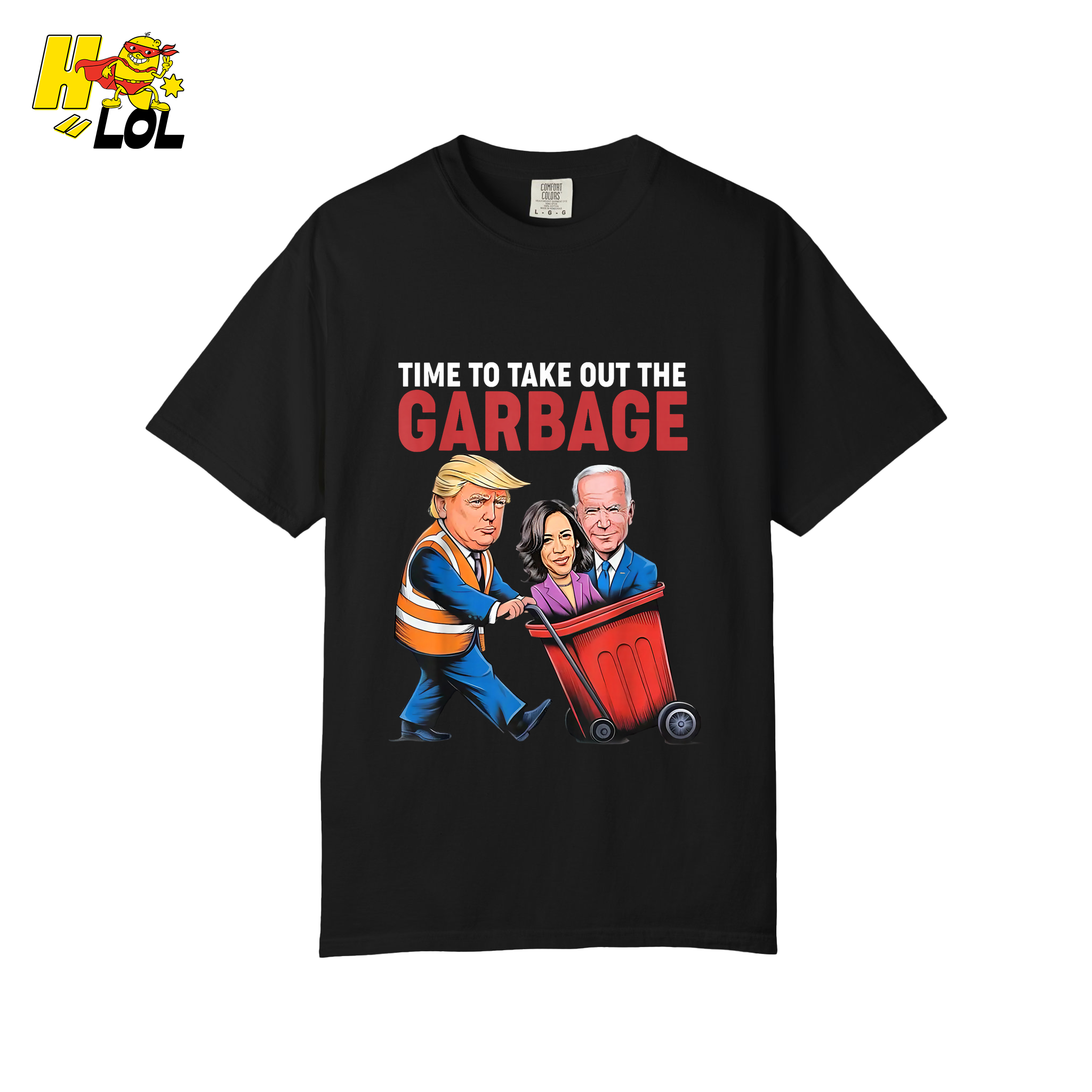 Trump Dumping Biden & Harris “Garbage” Shirt – Funny Political Satire Gift - HQLOL