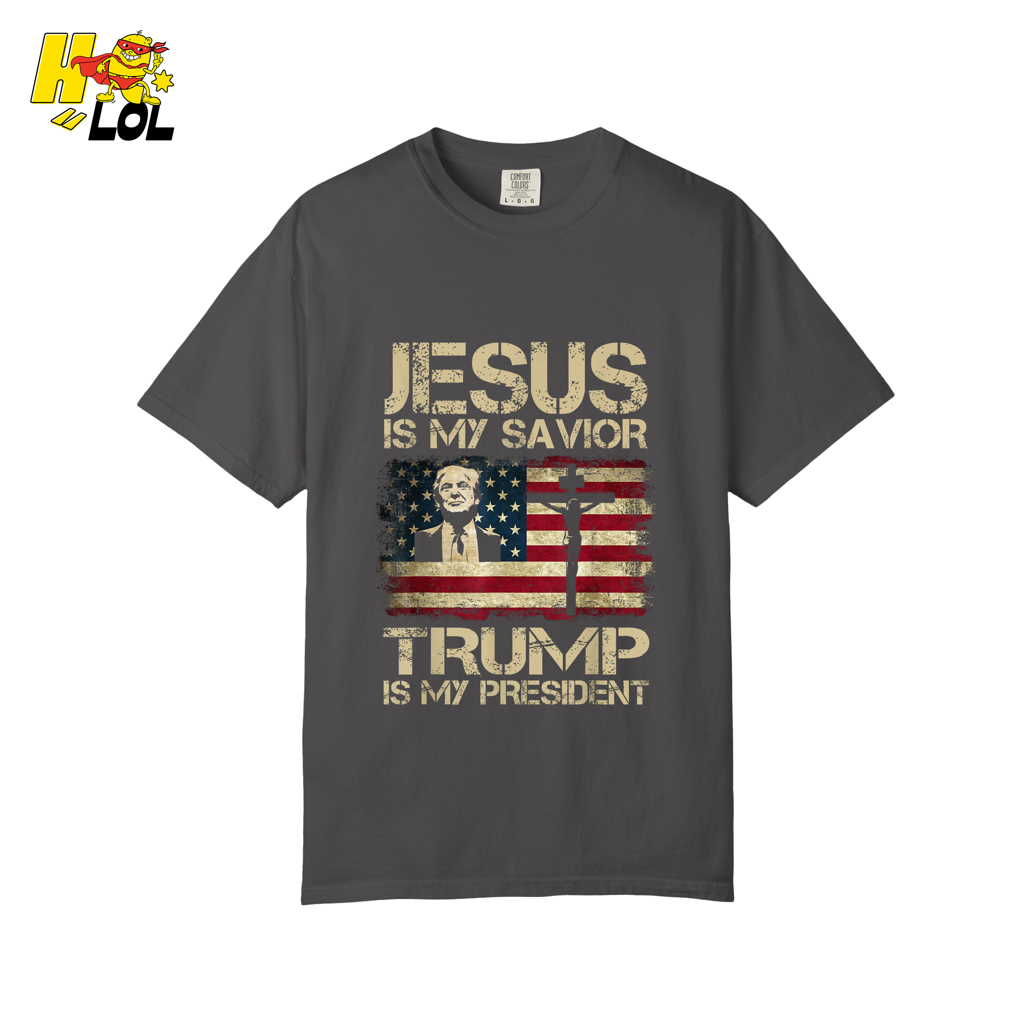 Jesus Is My Savior Trump Is My President Shirt Christian Patriotic - HQLOL