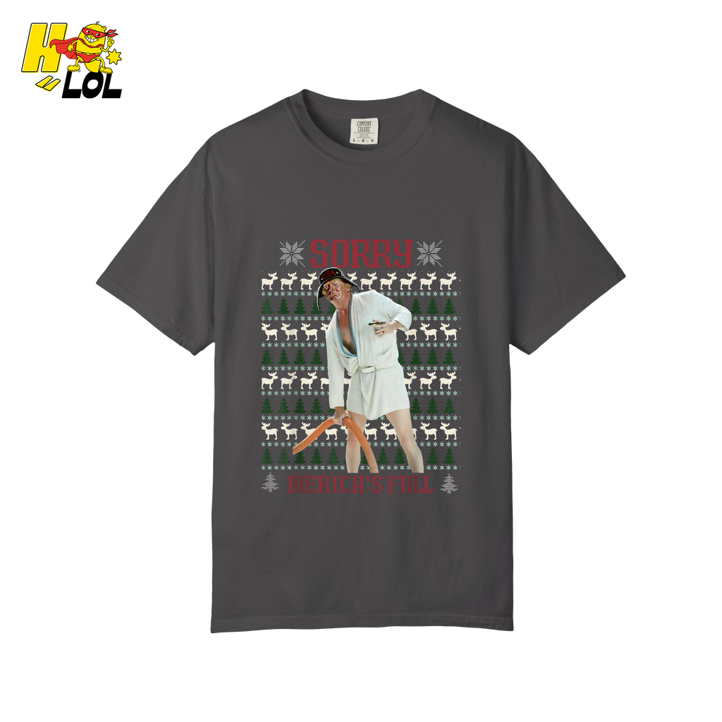 Sorry Merica’s Full Shirt Funny Ugly Christmas Holiday Shirt - HQLOL