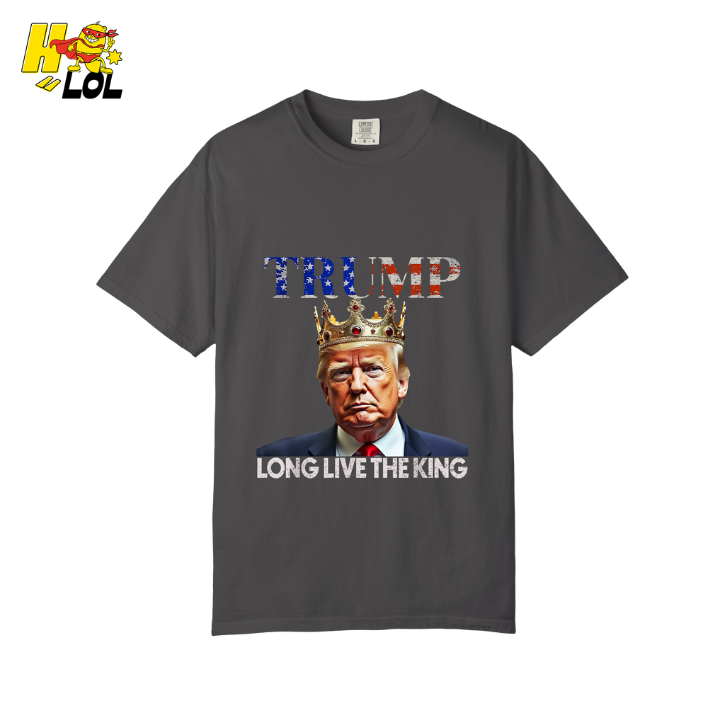 Trump Long Live The King Shirt Crown Patriotic Graphic Shirt - HQLOL