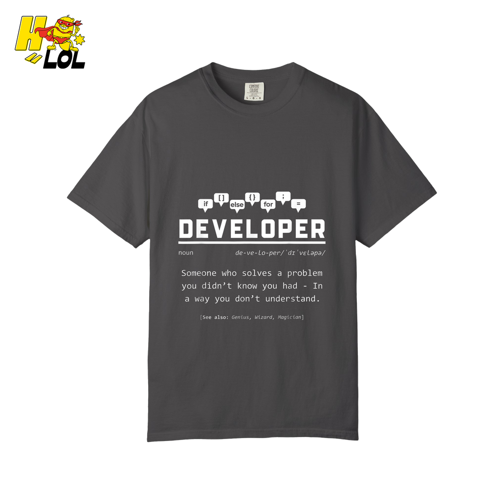 Developer Definition Shirt Funny Programmer Coding Shirt - HQLOL