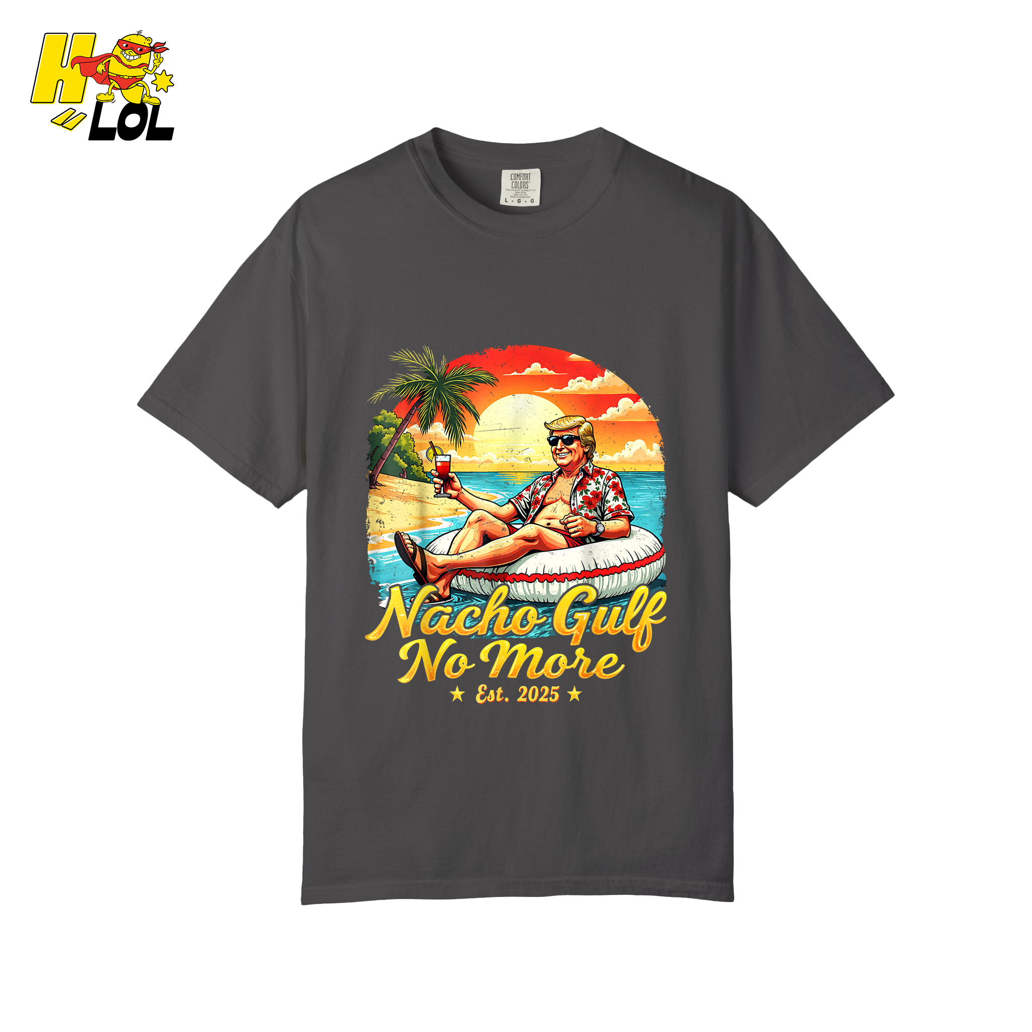 Nacho Gulf No More Shirt Funny Tropical Sunset Beach Graphic - HQLOL
