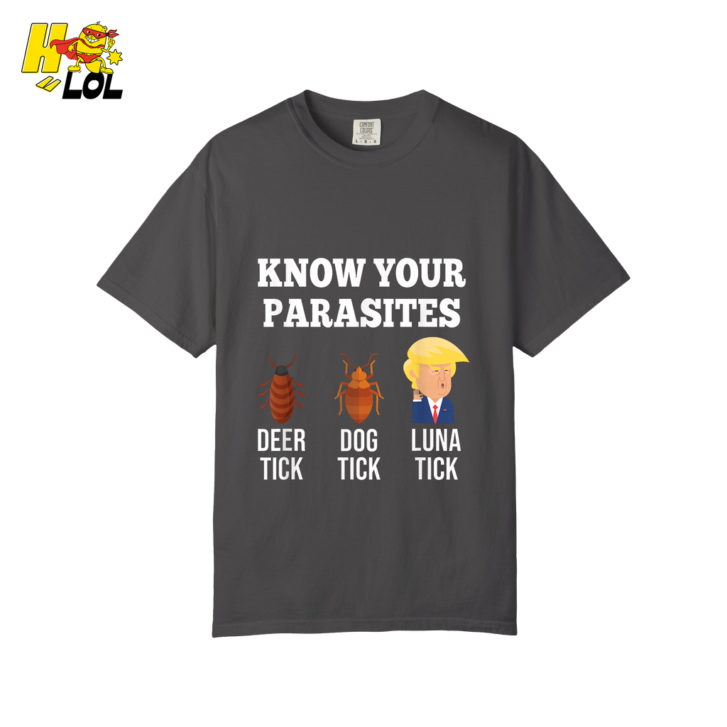 Know Your Parasites Shirt Funny Tick Meme Satire Graphic Shirt - HQLOL