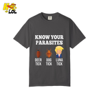 Know Your Parasites Shirt Funny Tick Meme Satire Graphic Shirt - HQLOL