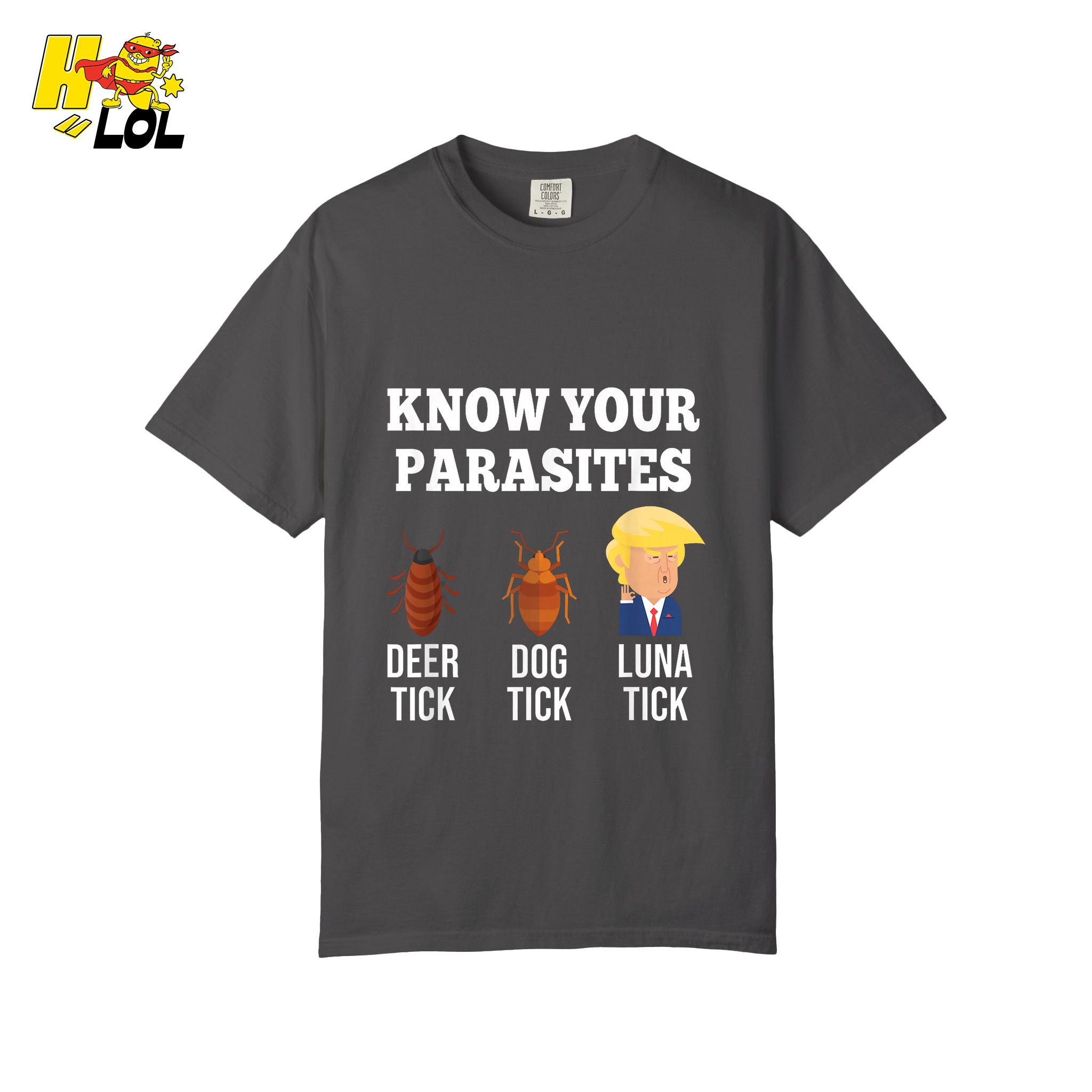 Know Your Parasites Shirt Funny Tick Meme Satire Graphic Shirt - HQLOL