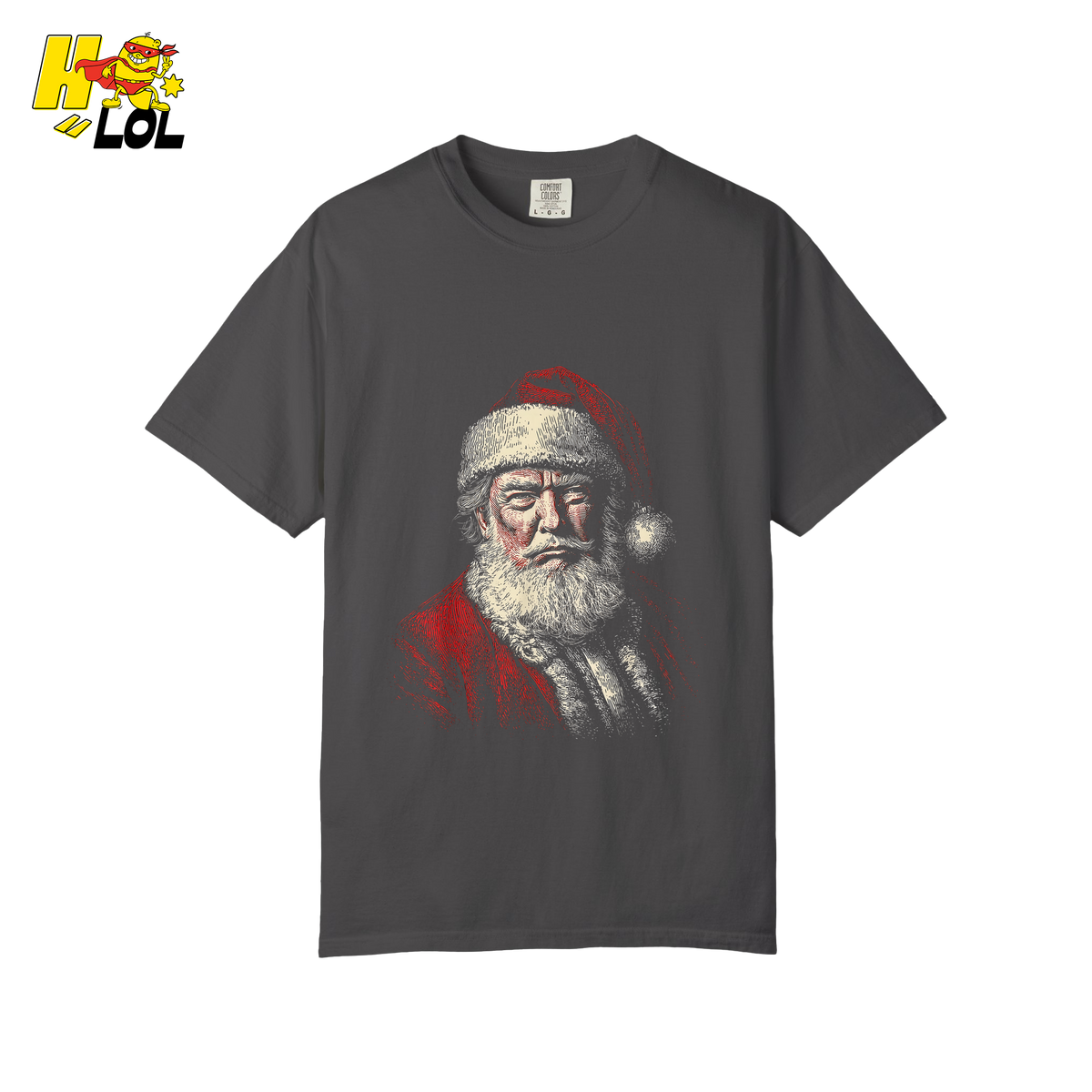 Vintage Santa Portrait Shirt Trump-Inspired Parody Christmas Gifts - HQLOL