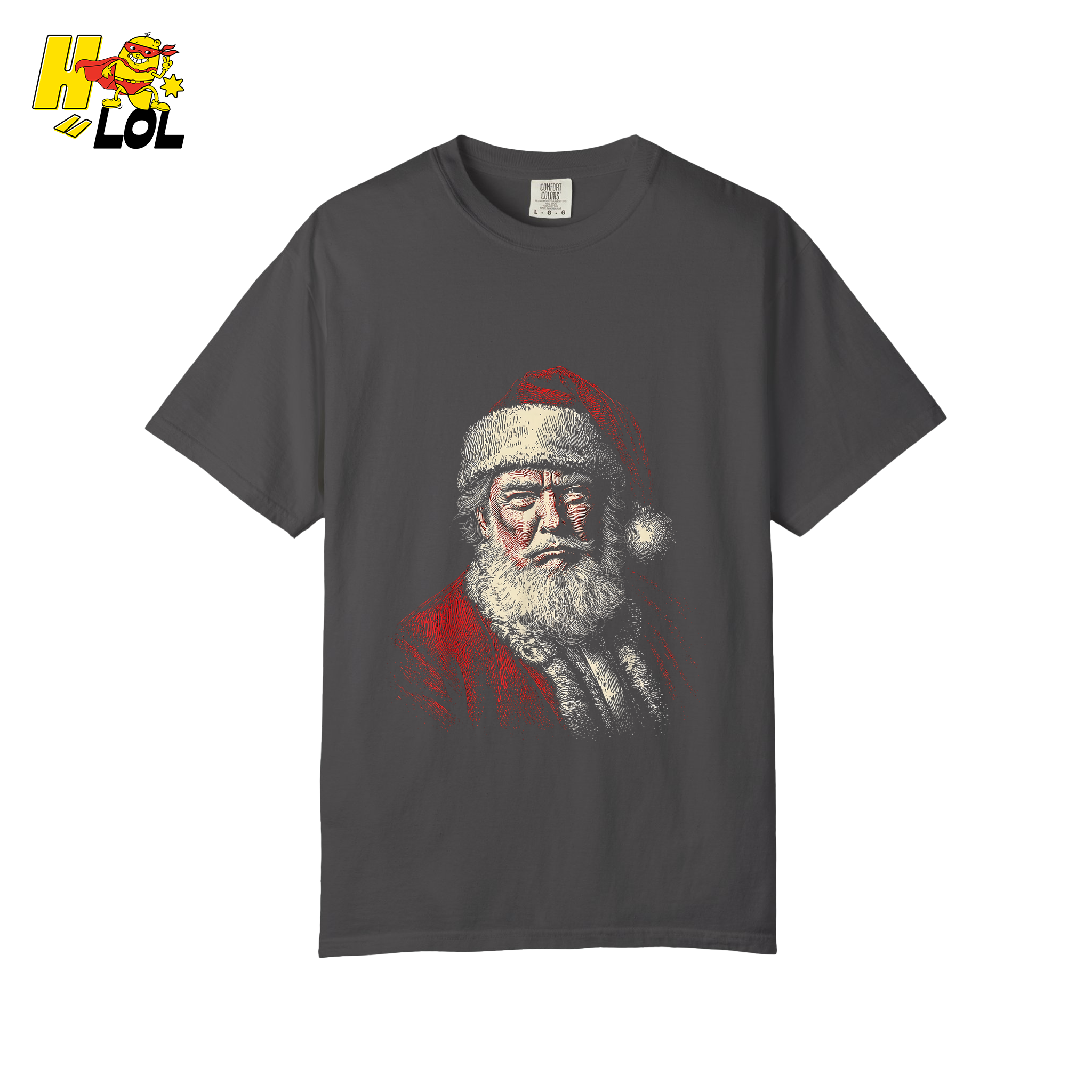 Vintage Santa Portrait Shirt Trump-Inspired Parody Christmas Gifts - HQLOL