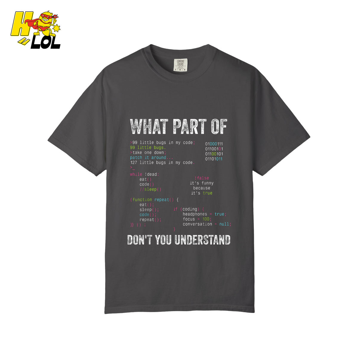 What Part of Don’t You Understand Shirt Funny Coding Programmer - HQLOL