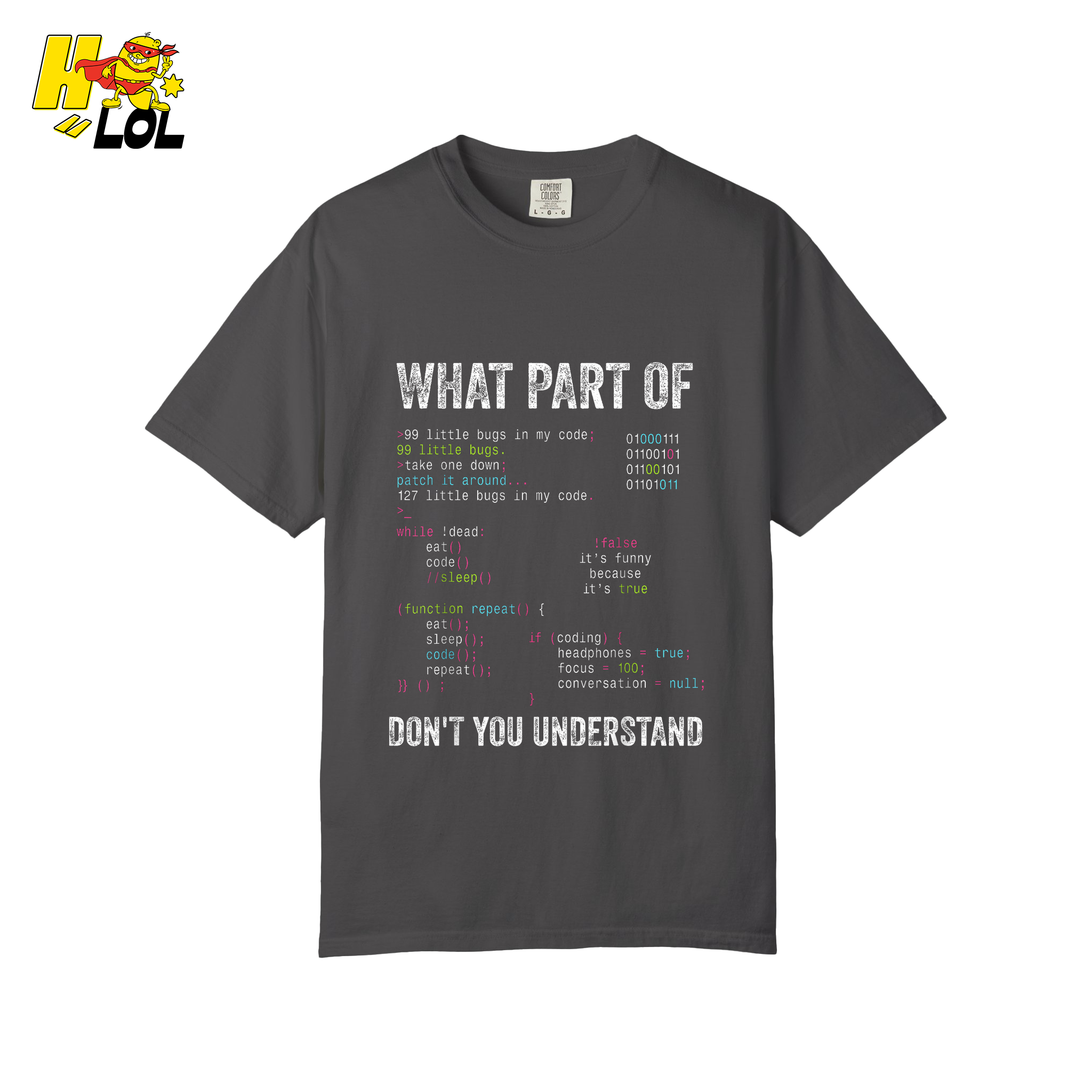 What Part of Don’t You Understand Shirt Funny Coding Programmer - HQLOL
