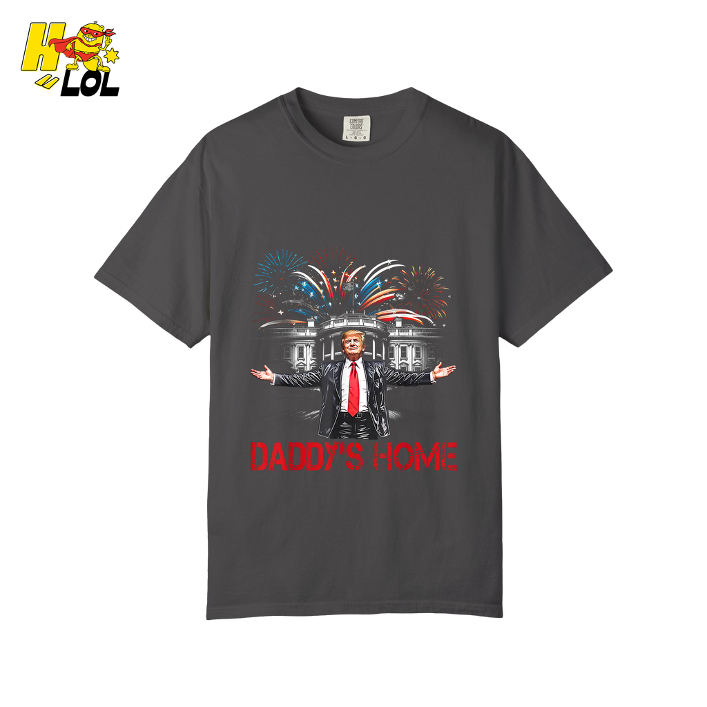 Daddy’s Home Shirt Patriotic Fireworks Political Graphic Shirt - HQLOL