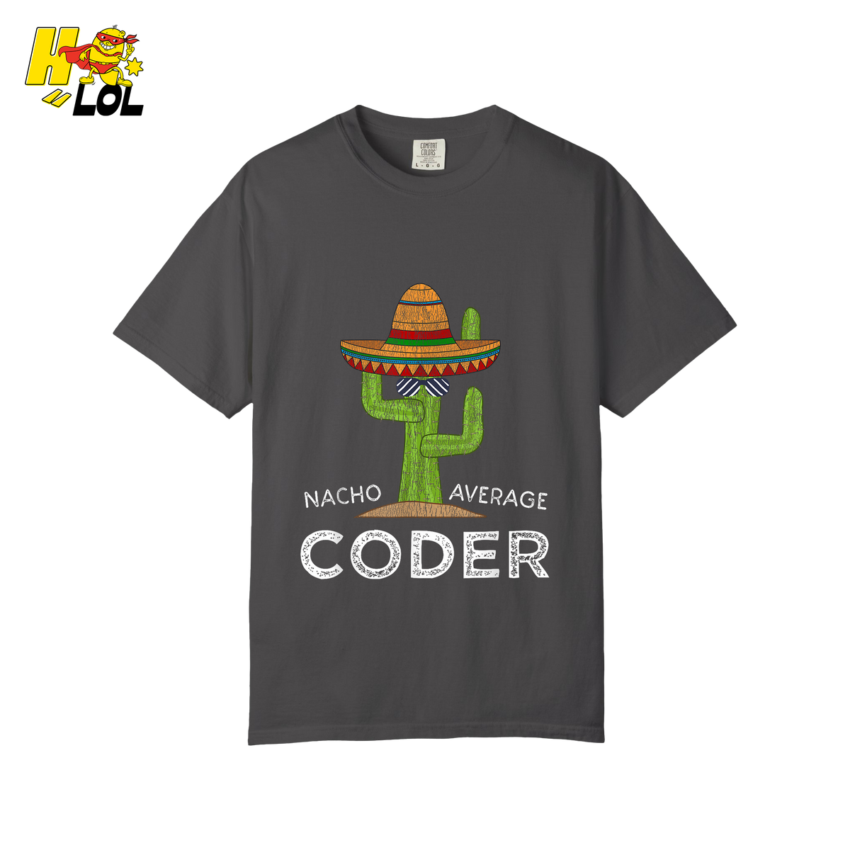 Nacho Average Coder Shirt Funny Programmer Cactus Shirt - HQLOL