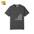 God Guns Trump Freedom Shirt Patriotic Camo Flag Shirt - HQLOL