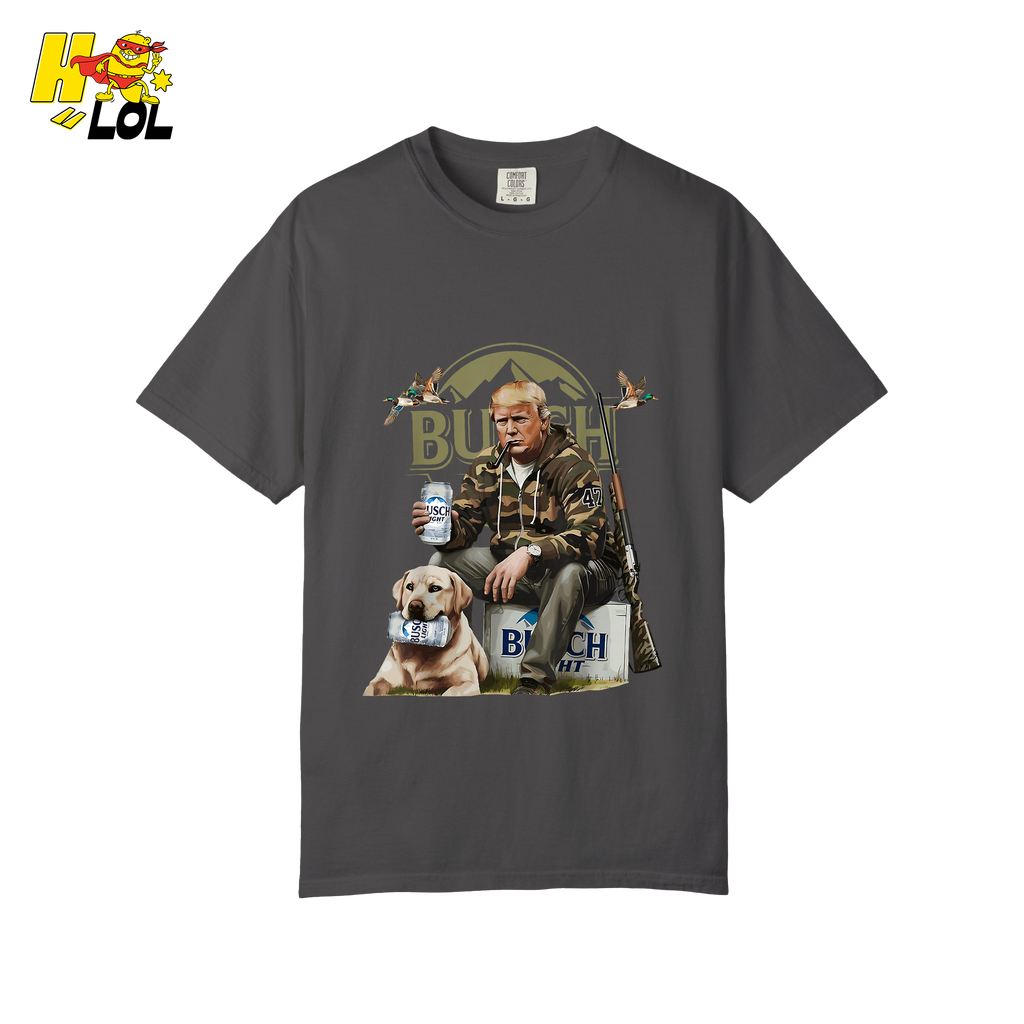 Busch Light Hunting Shirt Funny Deer Camp Dog Camo Shirt - HQLOL