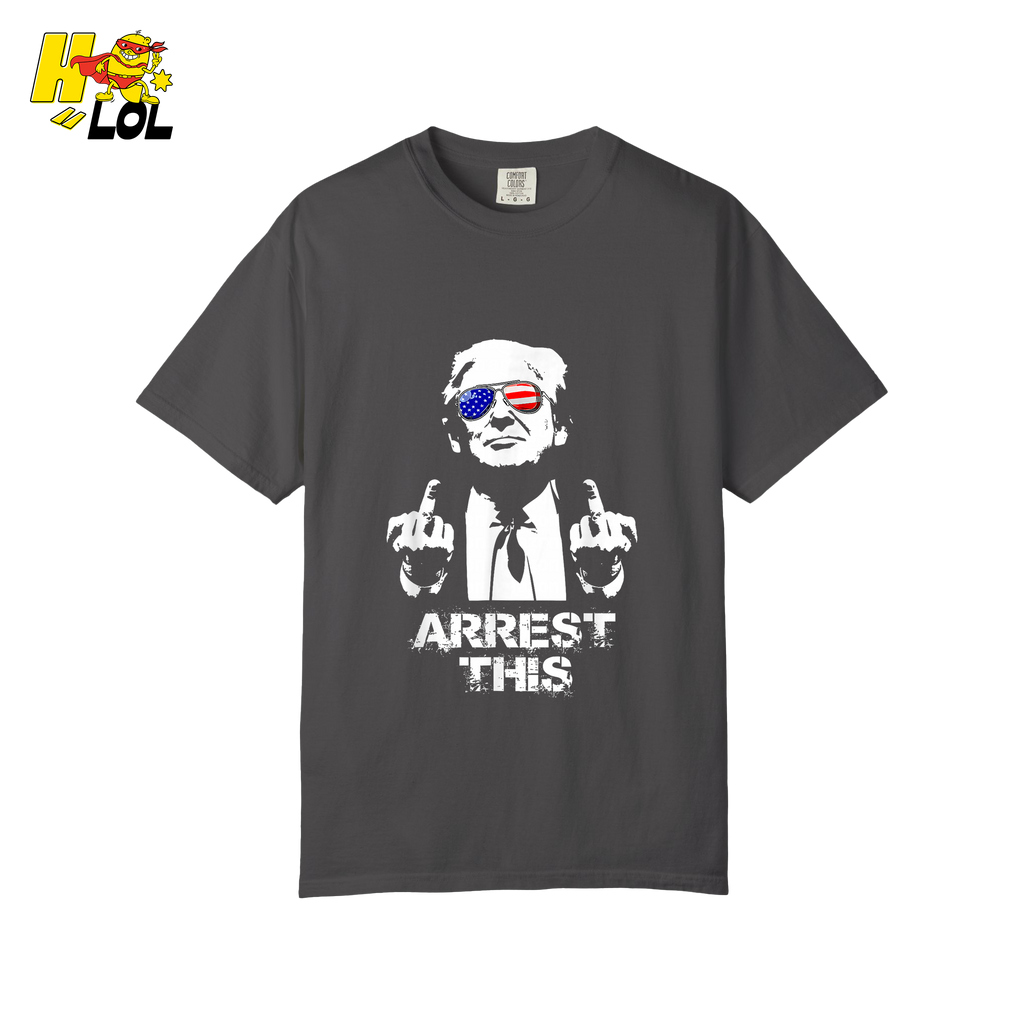 Trump Middle Finger Arrest This Edgy Political Anti-Woke Shirt - HQLOL