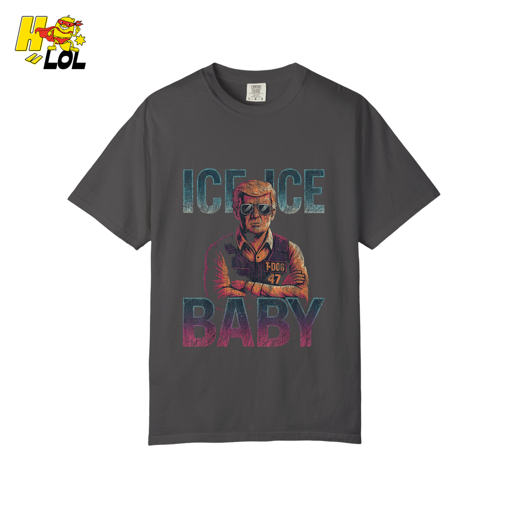 Ice Ice Baby Shirt Funny Meme Graphic Distressed Shirt - HQLOL