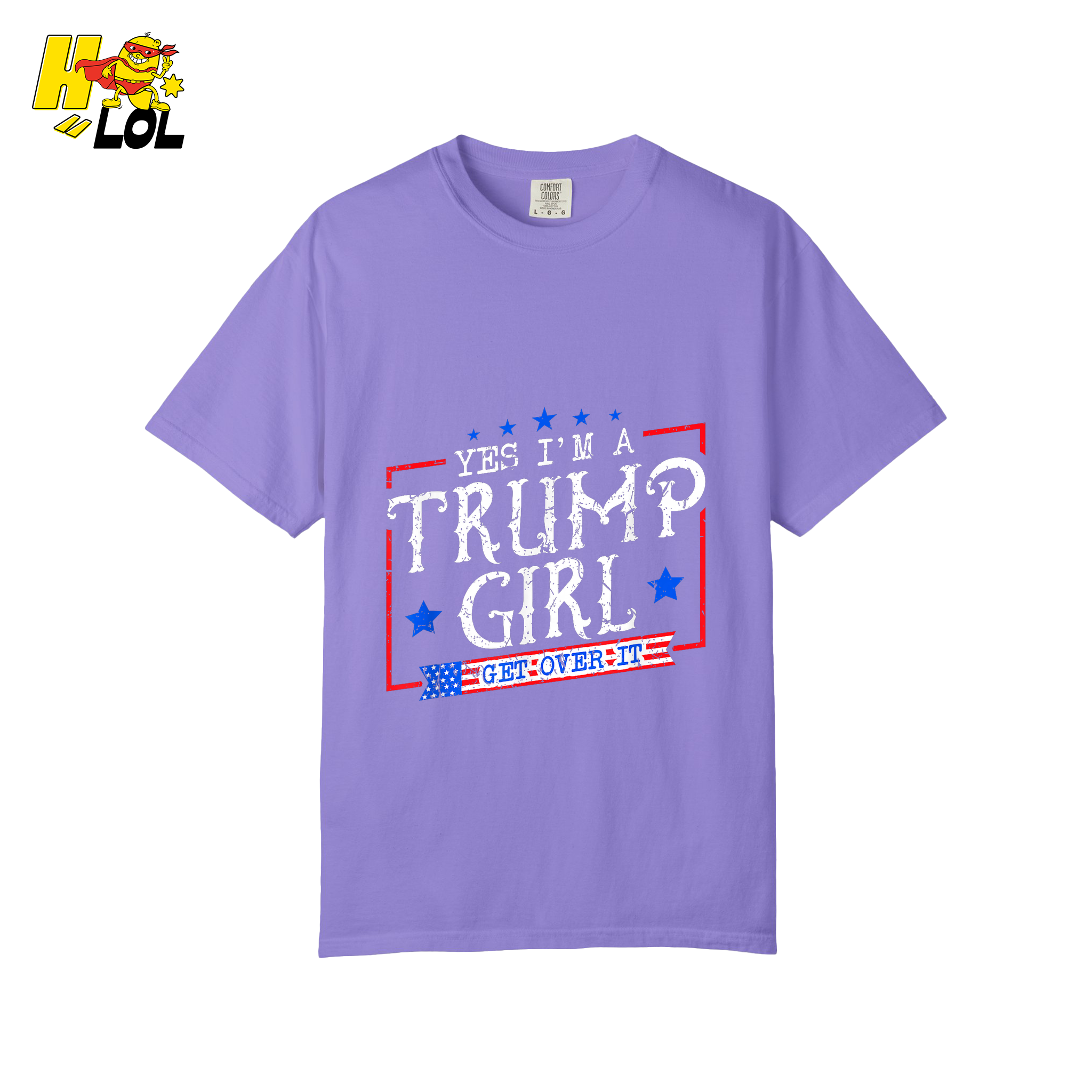 Yes I'm a Trump Girl Shirt Funny Patriotic Conservative Gift- HQLOL