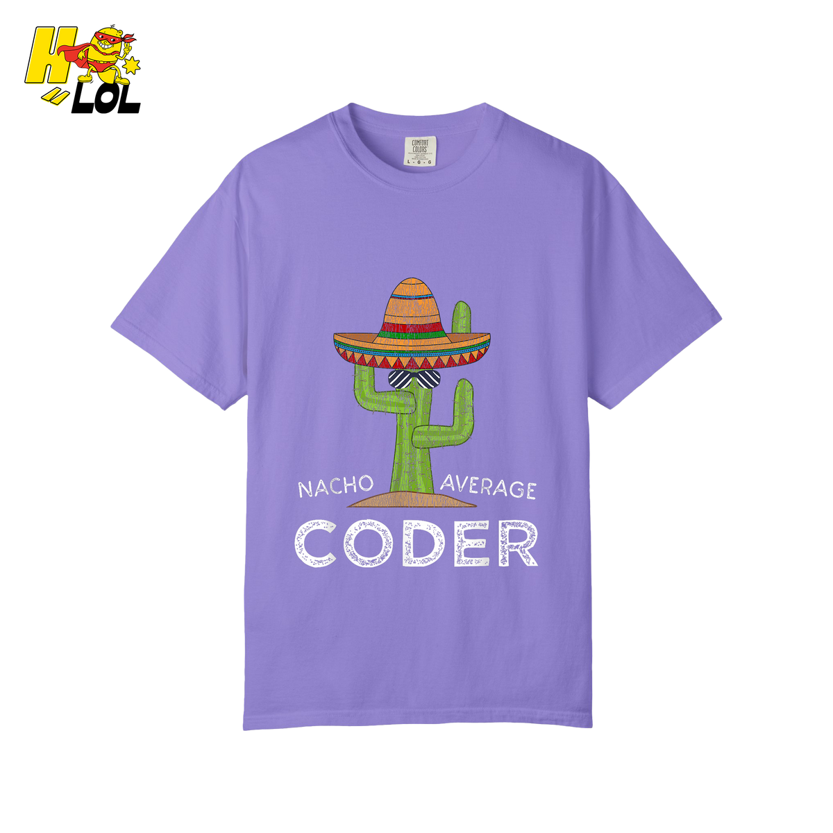 Nacho Average Coder Shirt Funny Programmer Cactus Shirt - HQLOL