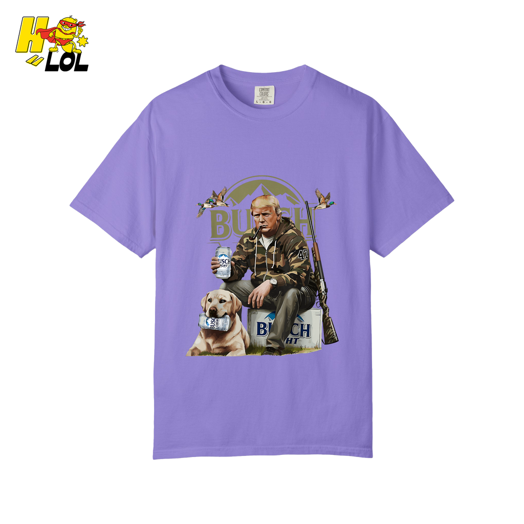 Busch Light Hunting Shirt Funny Deer Camp Dog Camo Shirt - HQLOL