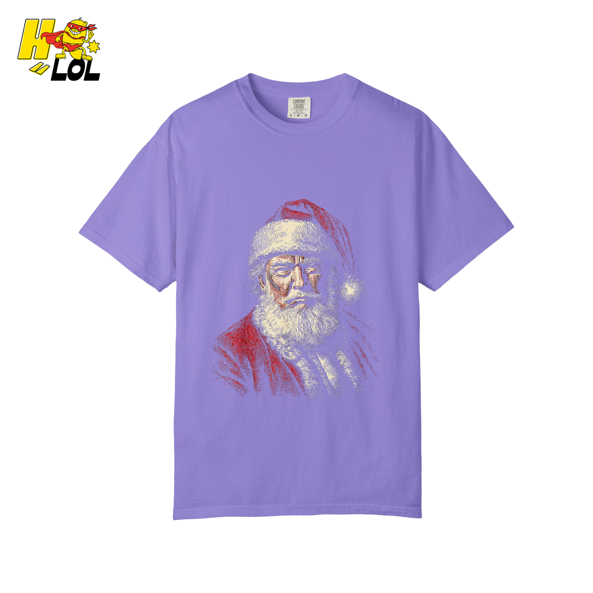 Vintage Santa Portrait Shirt Trump-Inspired Parody Christmas Gifts - HQLOL