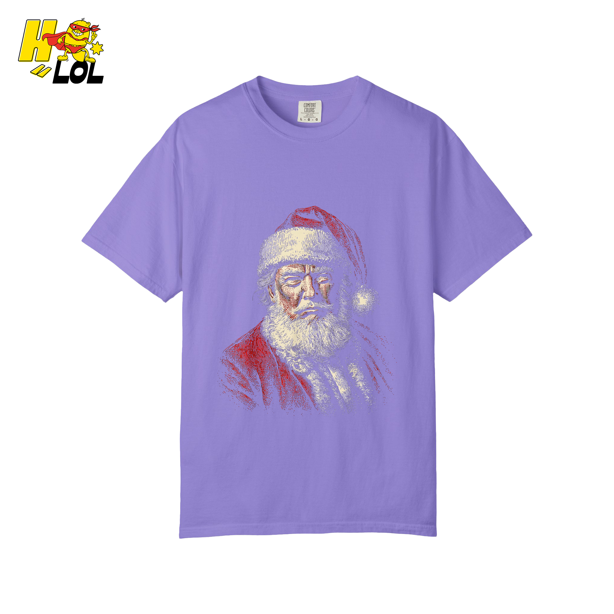 Vintage Santa Portrait Shirt Trump-Inspired Parody Christmas Gifts - HQLOL