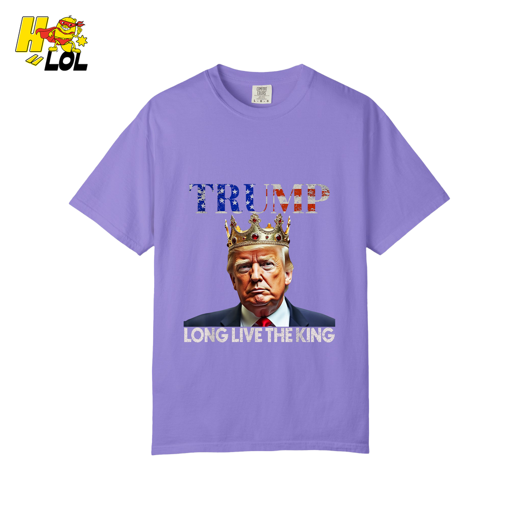 Trump Long Live The King Shirt Crown Patriotic Graphic Shirt - HQLOL