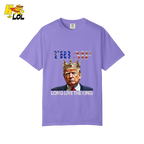 Trump Long Live The King Shirt Crown Patriotic Graphic Shirt - HQLOL