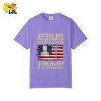 Jesus Is My Savior Trump Is My President Shirt Christian Patriotic - HQLOL