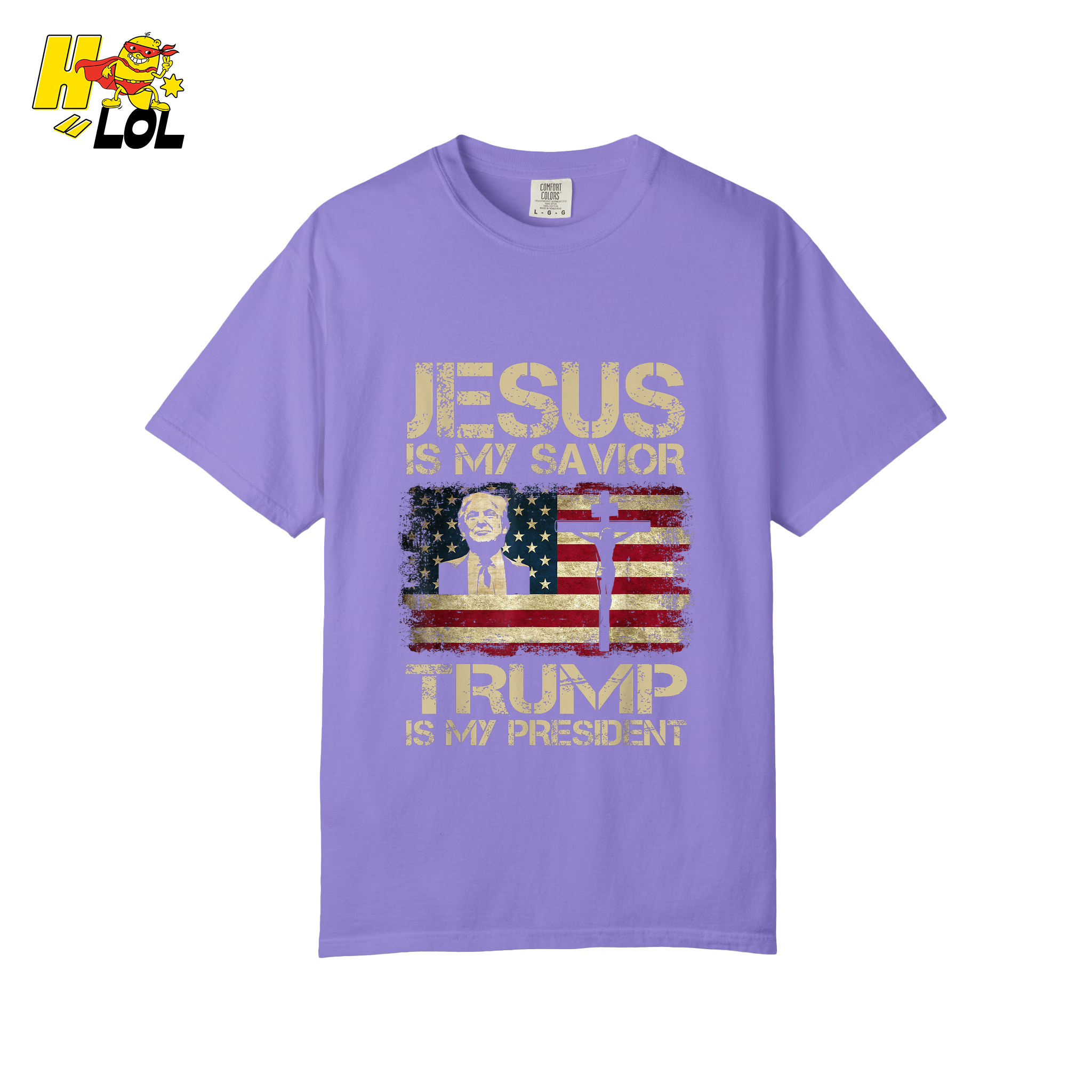 Jesus Is My Savior Trump Is My President Shirt Christian Patriotic - HQLOL