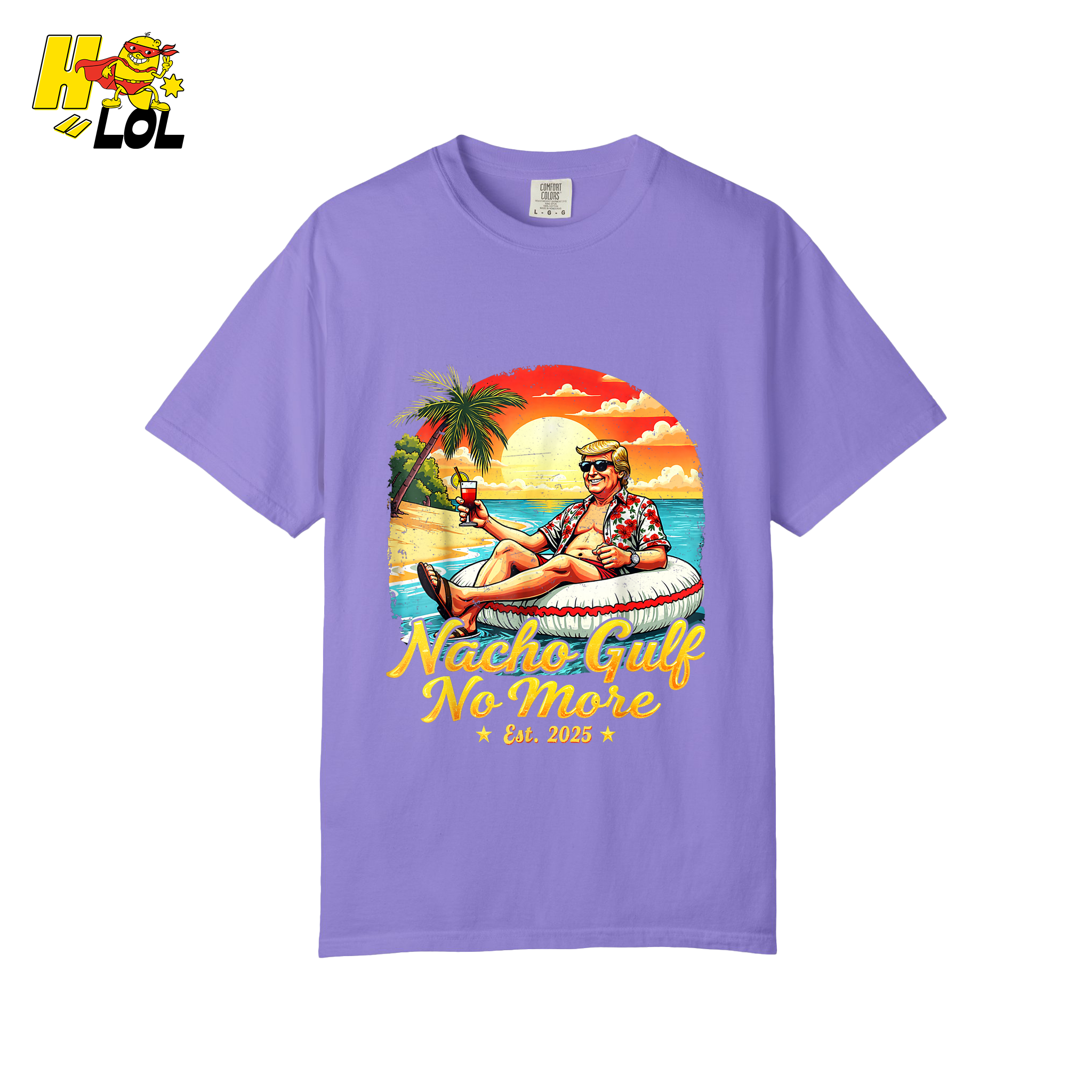 Nacho Gulf No More Shirt Funny Tropical Sunset Beach Graphic - HQLOL