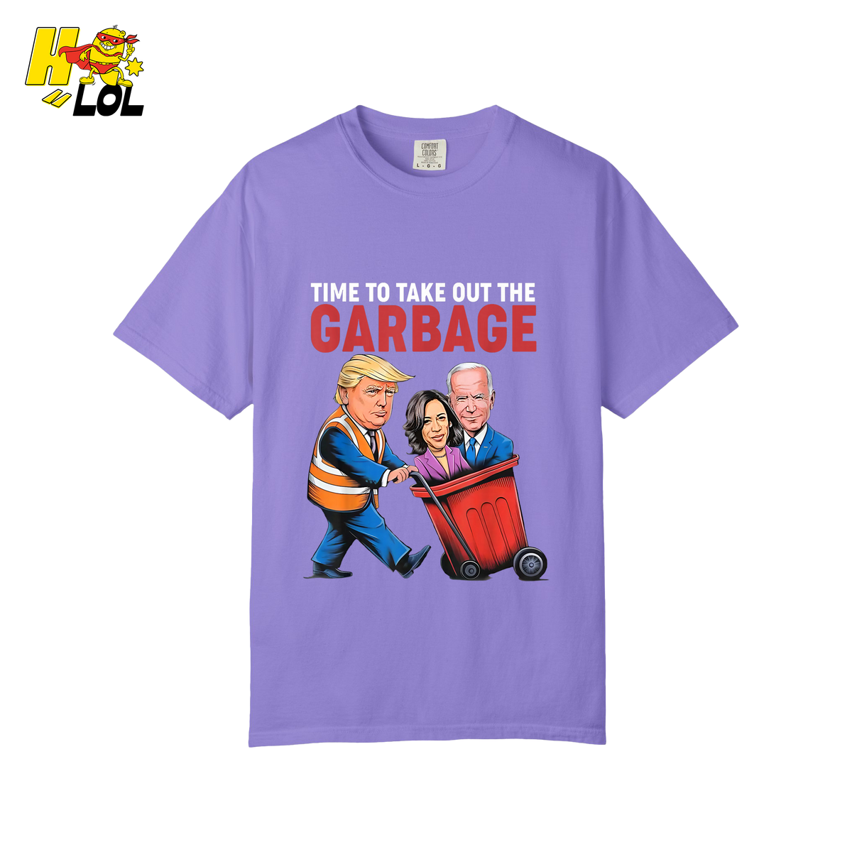 Trump Dumping Biden & Harris “Garbage” Shirt – Funny Political Satire Gift - HQLOL