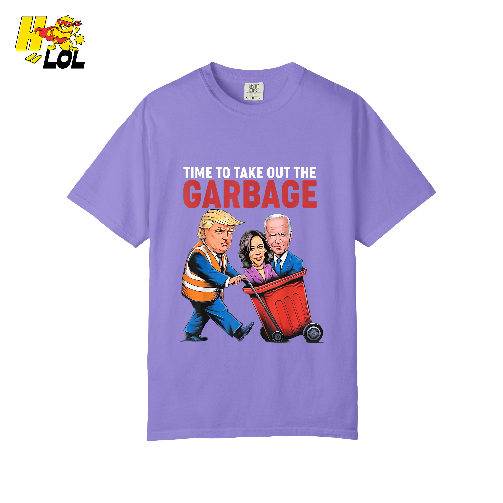 Trump Dumping Biden & Harris “Garbage” Shirt – Funny Political Satire Gift - HQLOL