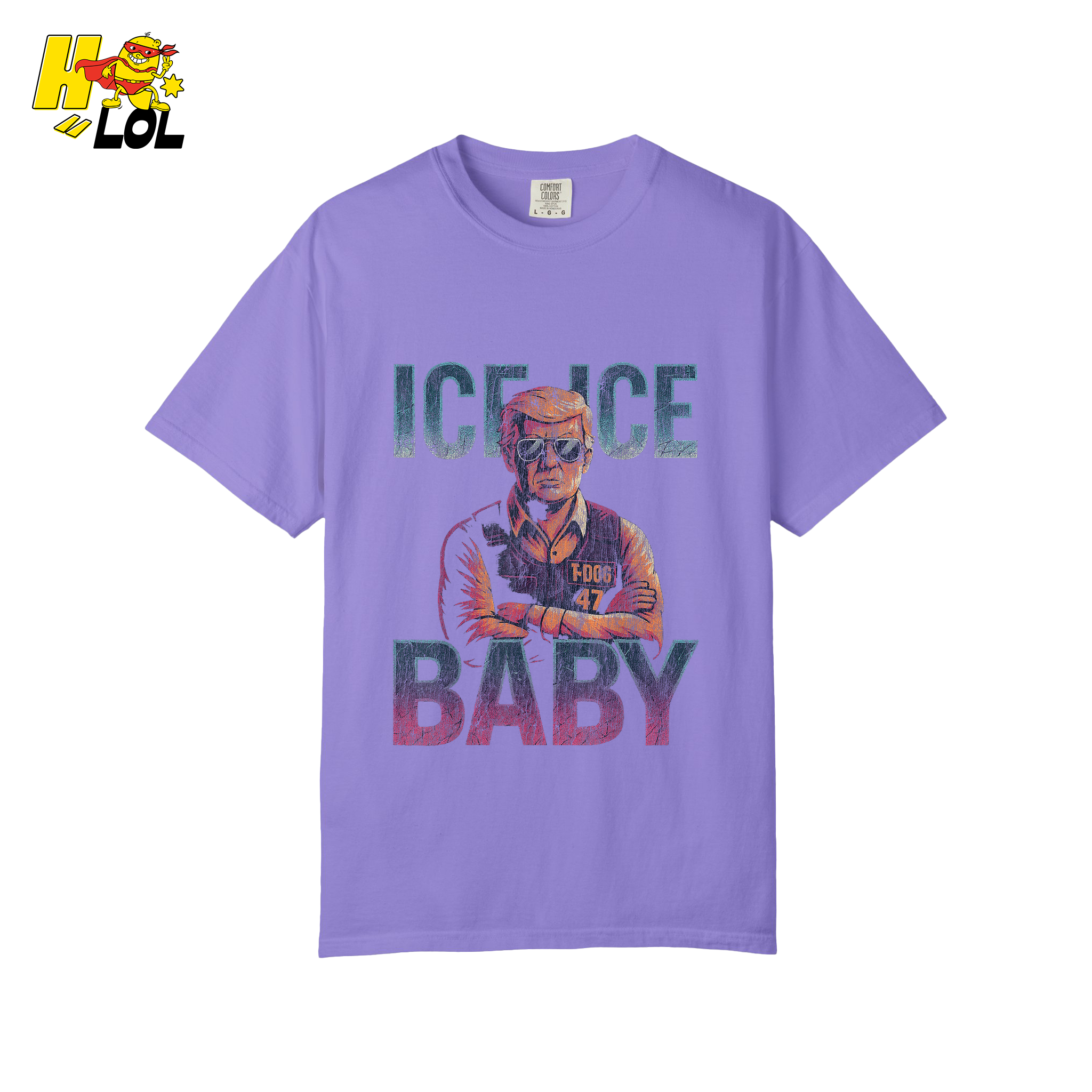 Ice Ice Baby Shirt Funny Meme Graphic Distressed Shirt - HQLOL