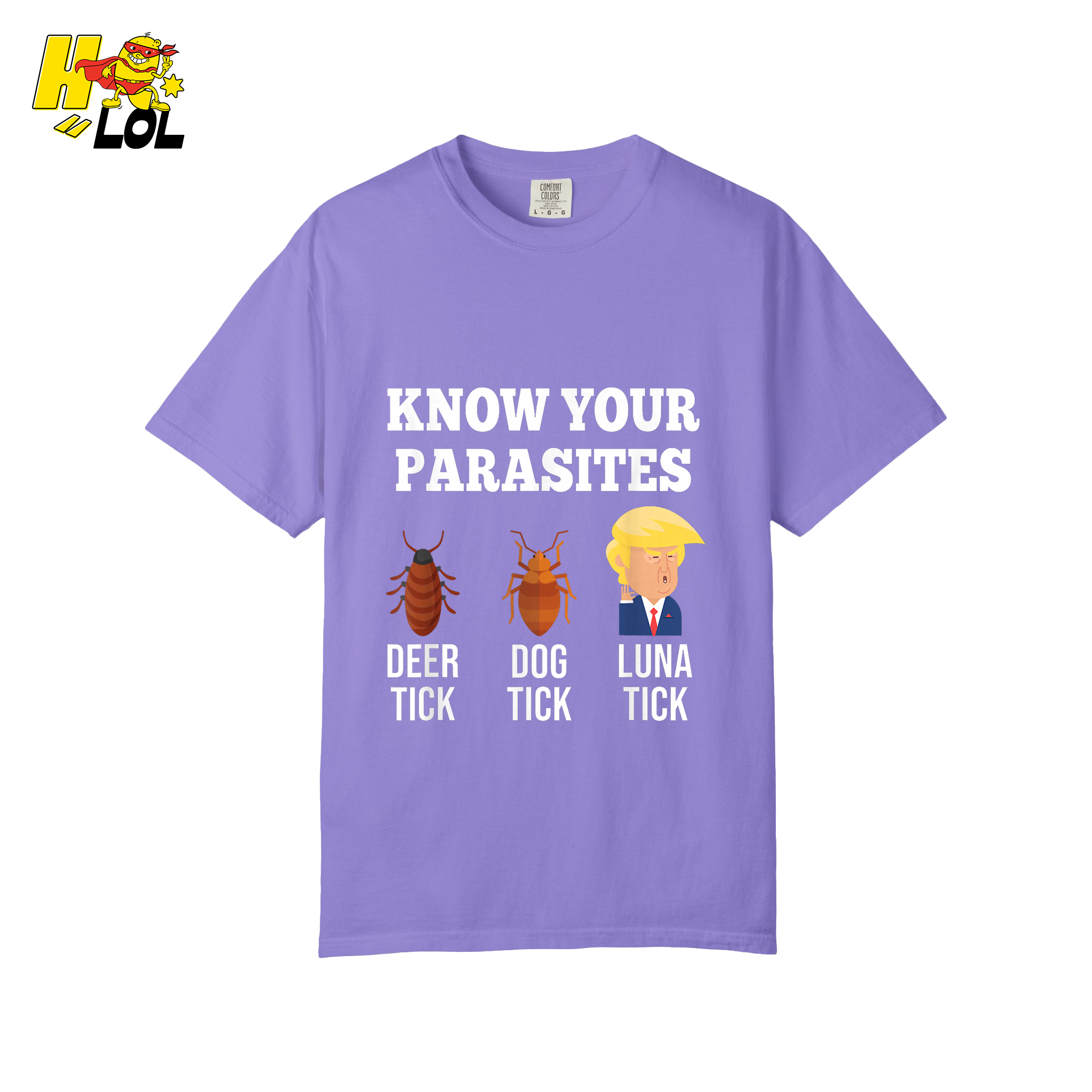 Know Your Parasites Shirt Funny Tick Meme Satire Graphic Shirt - HQLOL