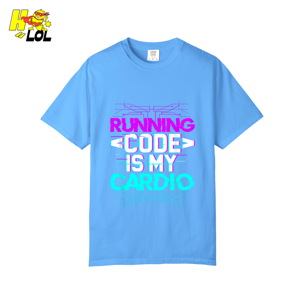 Running Code Is My Cardio Shirt Funny Programmer Neon Shirt - HQLOL