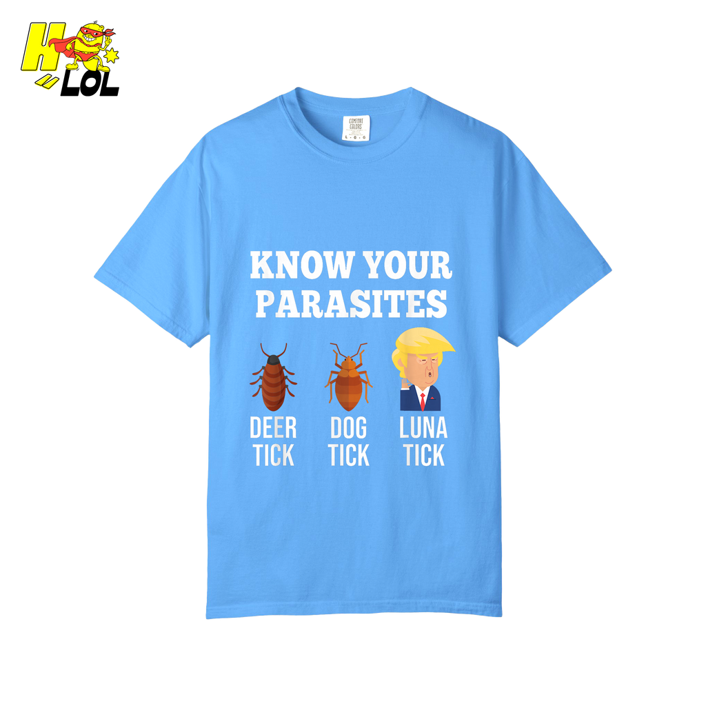 Know Your Parasites Shirt Funny Tick Meme Satire Graphic Shirt - HQLOL