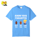 Know Your Parasites Shirt Funny Tick Meme Satire Graphic Shirt - HQLOL