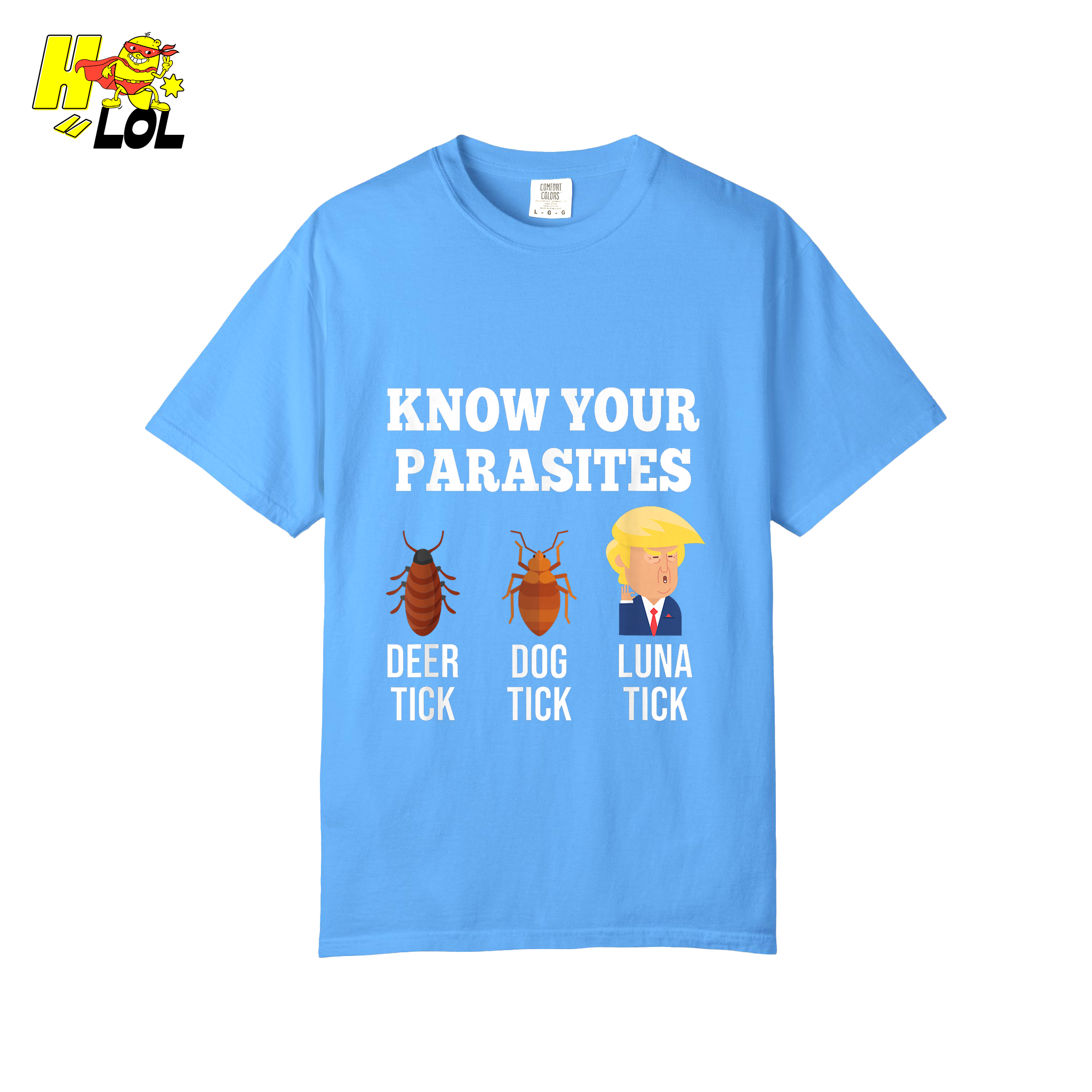 Know Your Parasites Shirt Funny Tick Meme Satire Graphic Shirt - HQLOL