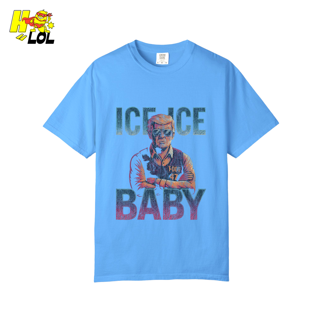 Ice Ice Baby Shirt Funny Meme Graphic Distressed Shirt - HQLOL