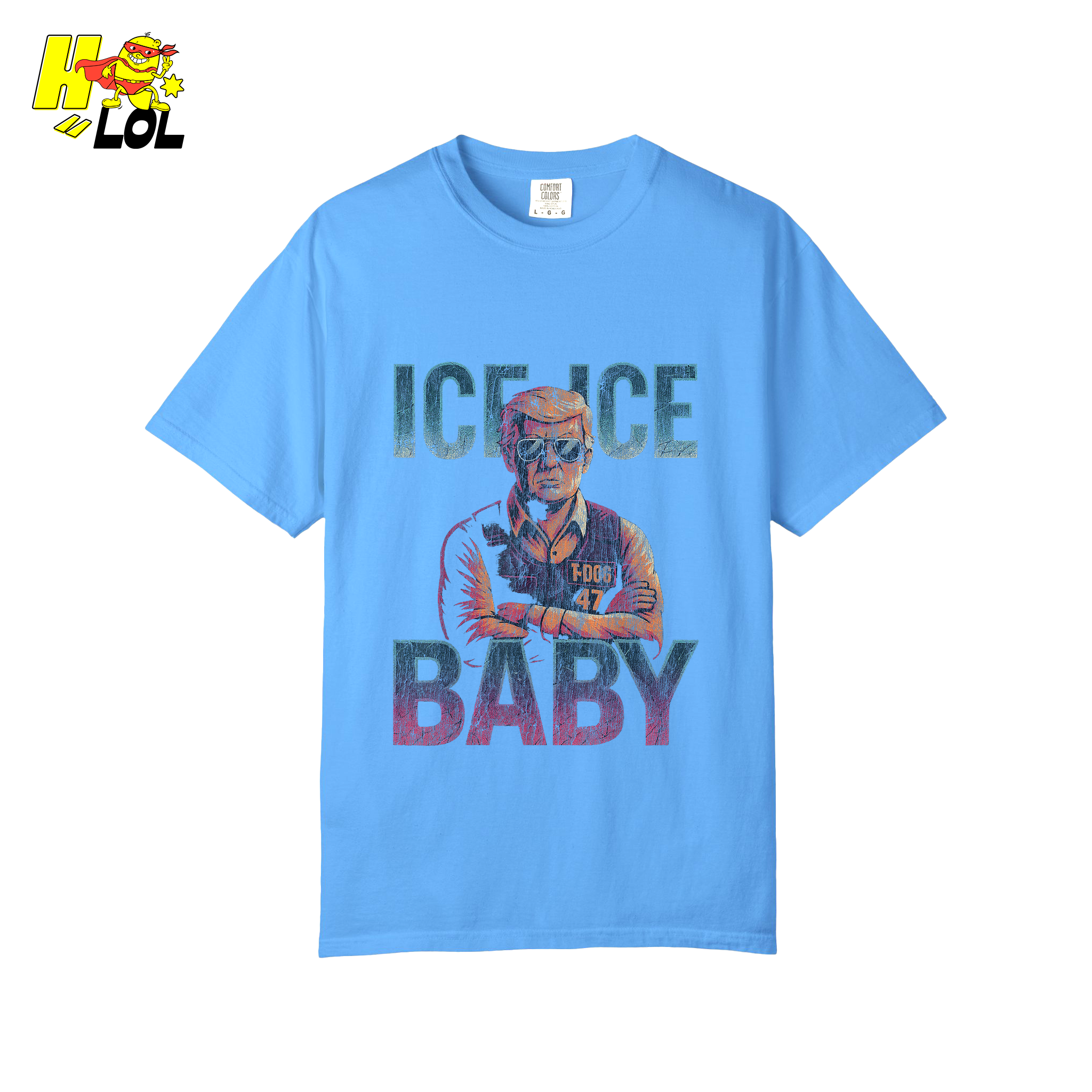 Ice Ice Baby Shirt Funny Meme Graphic Distressed Shirt - HQLOL