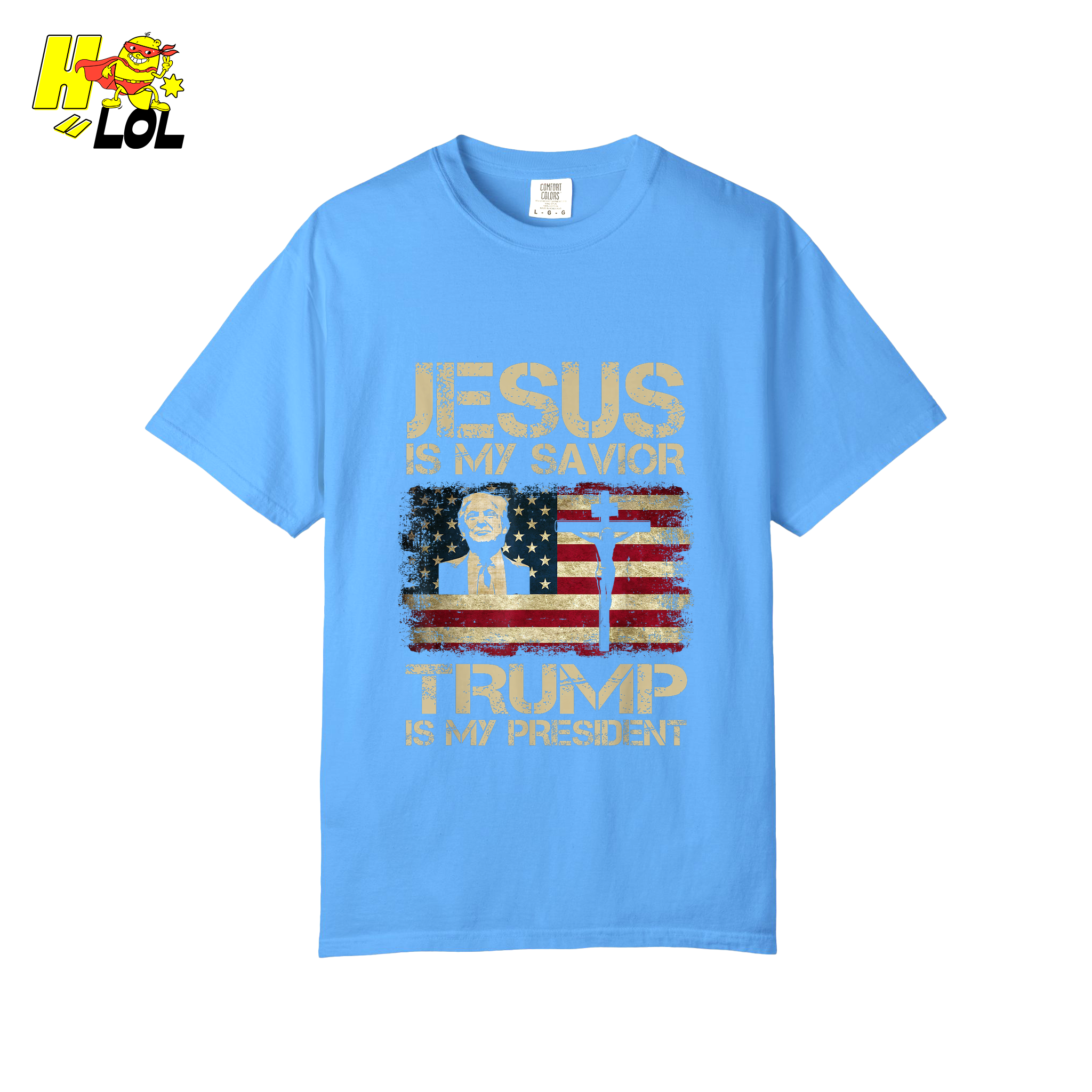 Jesus Is My Savior Trump Is My President Shirt Christian Patriotic - HQLOL