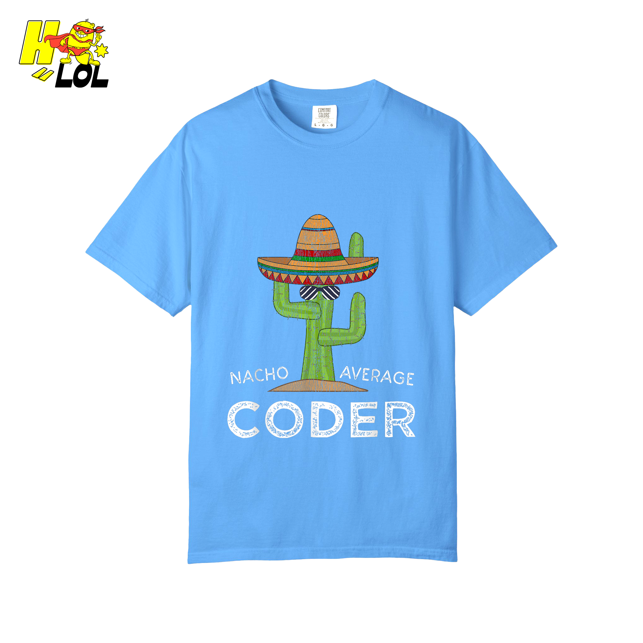 Nacho Average Coder Shirt Funny Programmer Cactus Shirt - HQLOL