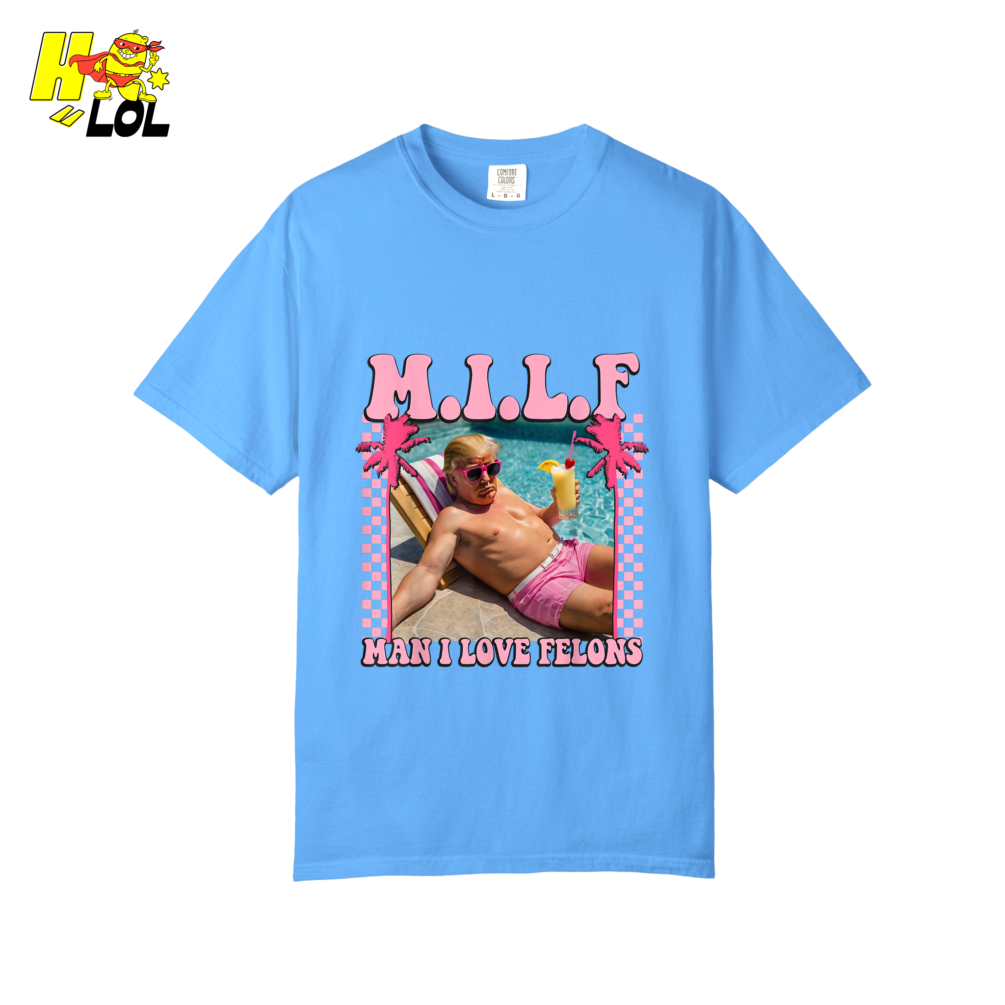MILF Man I Love Felons Shirt Funny Pink Retro Meme Shirt - HQLOL