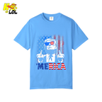 Merica Shirt Funny Patriotic USA Flag Graphic Shirt - HQLOL