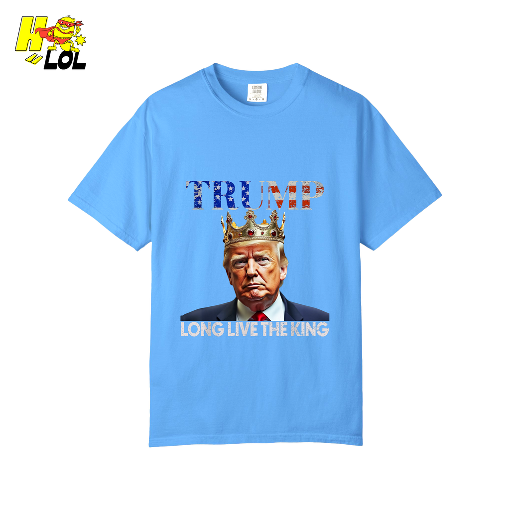 Trump Long Live The King Shirt Crown Patriotic Graphic Shirt - HQLOL