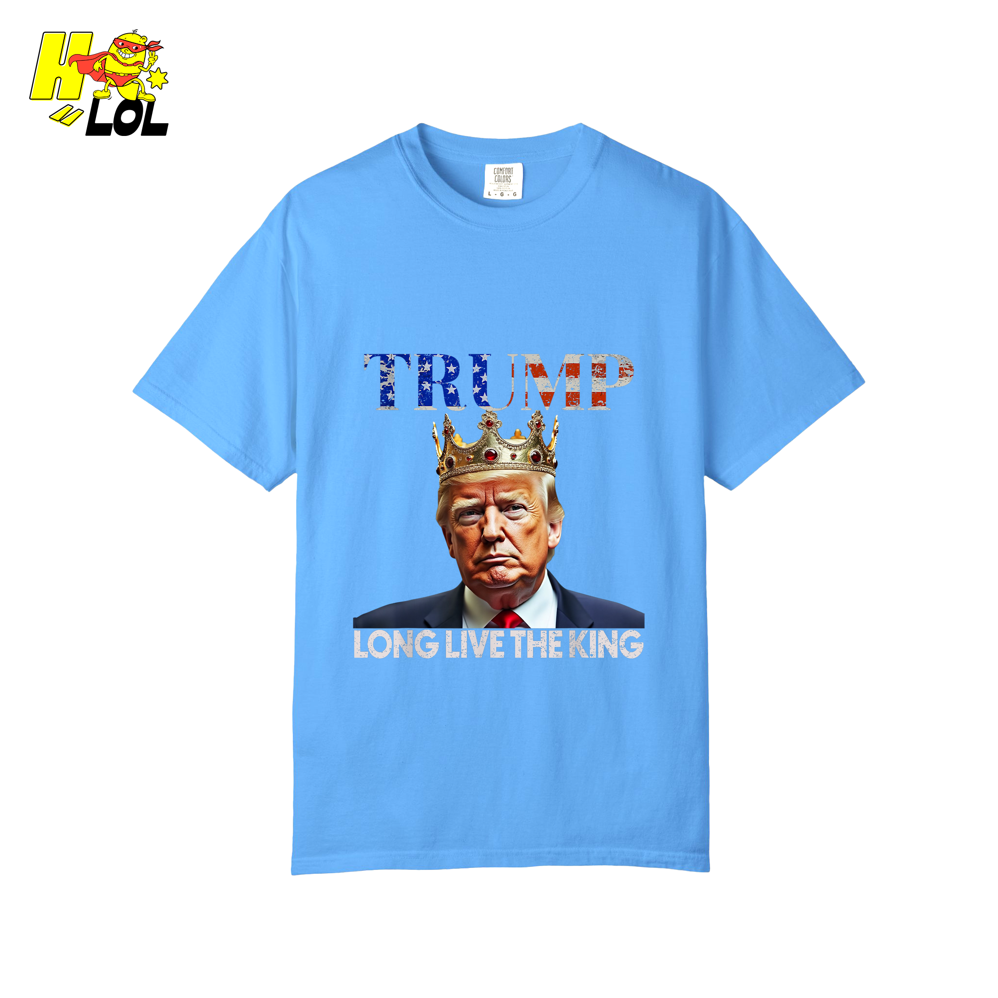 Trump Long Live The King Shirt Crown Patriotic Graphic Shirt - HQLOL