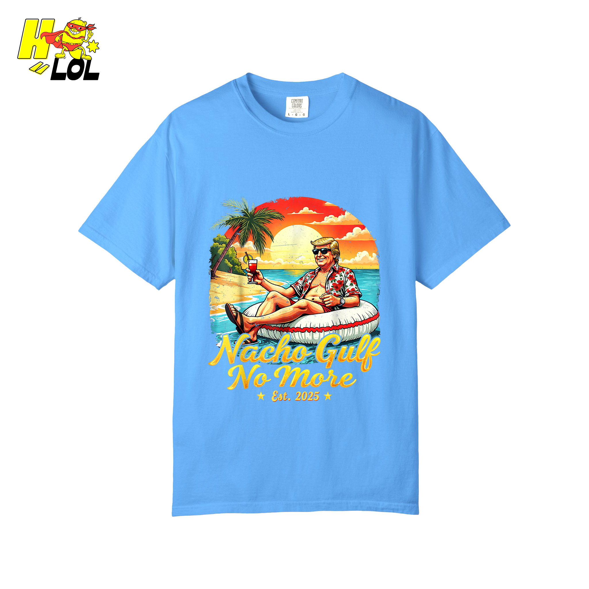 Nacho Gulf No More Shirt Funny Tropical Sunset Beach Graphic - HQLOL