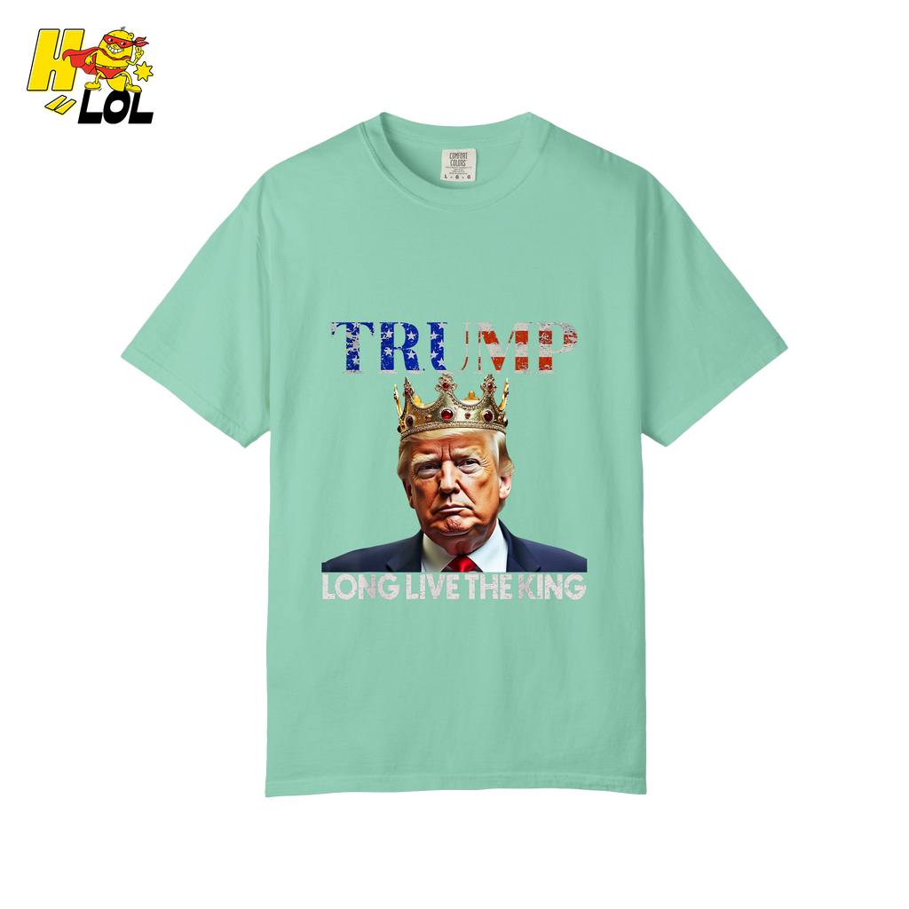 Trump Long Live The King Shirt Crown Patriotic Graphic Shirt - HQLOL